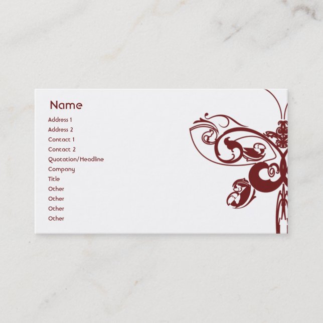 Butterfly - Business Card (Front)