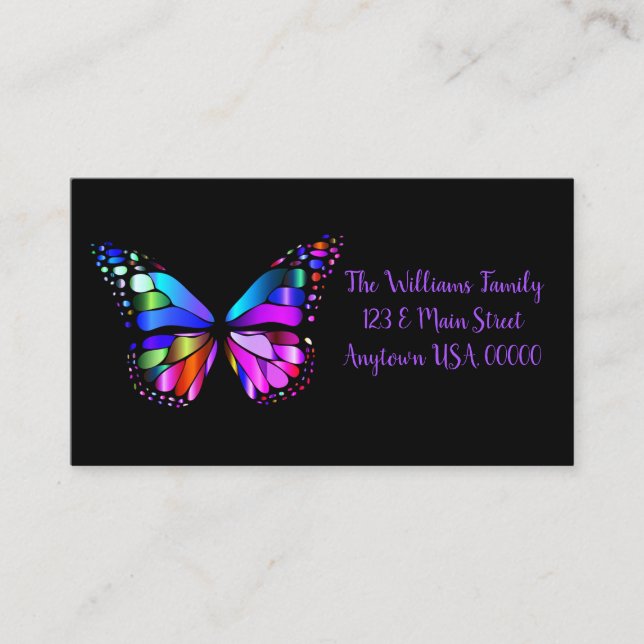 Butterfly Business Card (Front)
