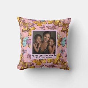 Butterfly Camo Best Dog Mum Interior Decor    Cushion
