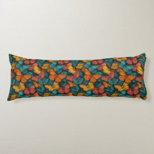 Butterfly Camo Flower Coastal Decor Modern Nexk Body Cushion