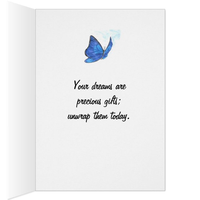 Butterfly Card (Inside (Right))