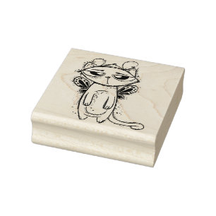 Butterfly Cat "Caterfly" Rubber Stamp