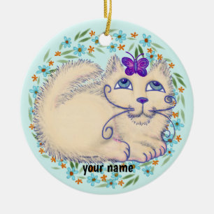 Butterfly Cat Ornament