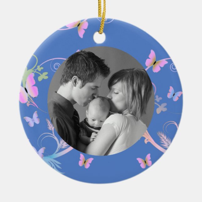 Butterfly Ceramic Ornament (Front)