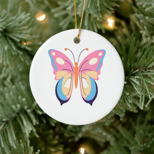 Butterfly Ceramic Ornament (Tree)