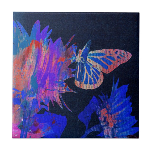 Butterfly  ceramic tile (Front)