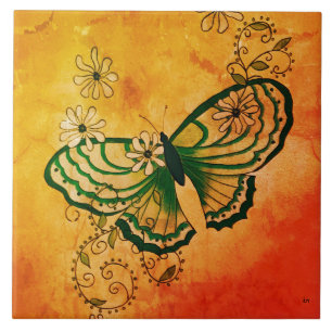 Butterfly Ceramic Tile