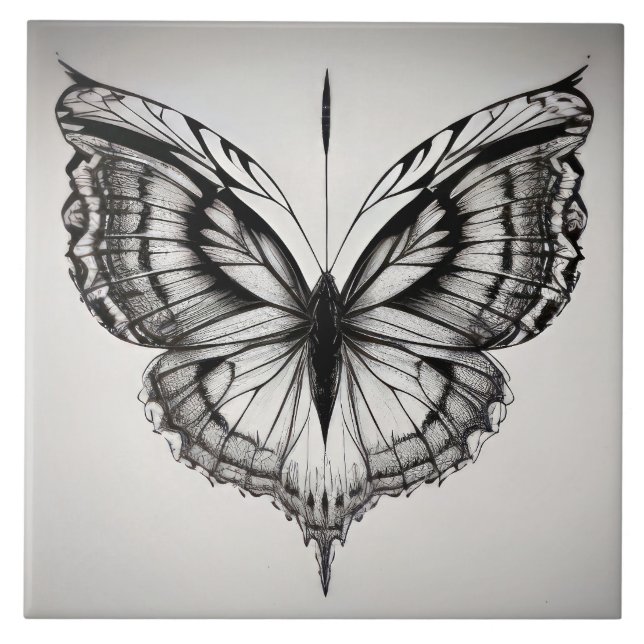 Butterfly Ceramic Tile (Front)