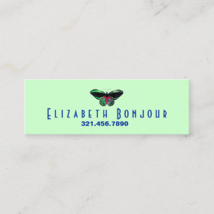 Butterfly - CHANGE COLOR / Mini Business Card