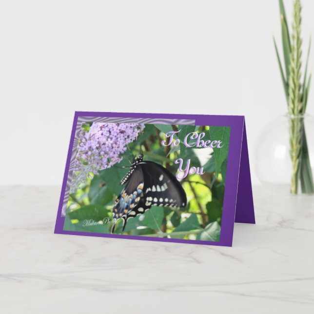 Butterfly Cheer-customise Card (Front)