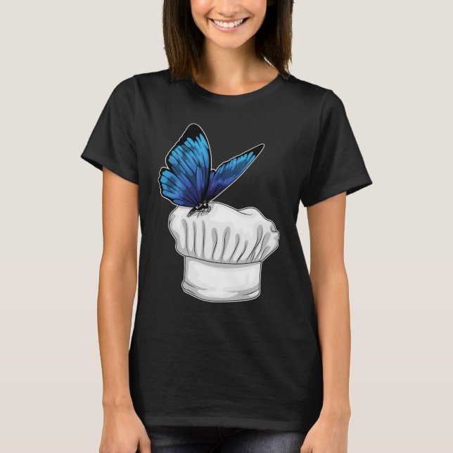 Butterfly Chef Chef hat T-Shirt (Front)