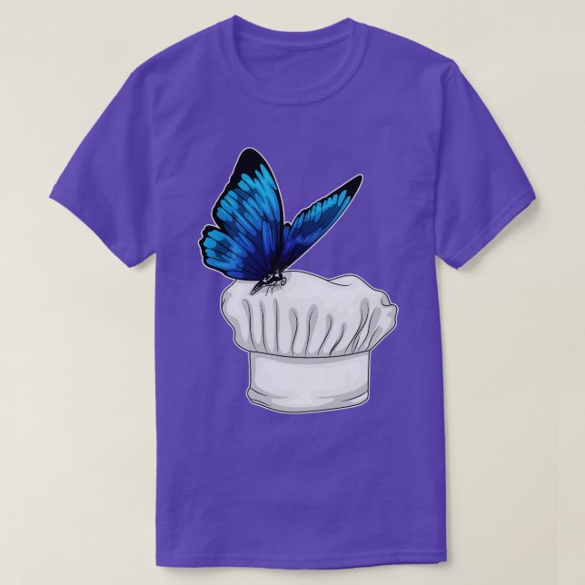 Butterfly Chef Chef hat T-Shirt (Design Front)