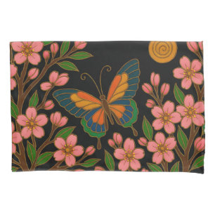 Butterfly Cherry Blossom Moon Pillowcase