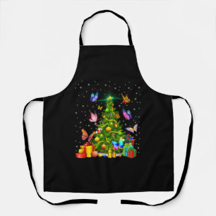 butterfly christmas tree apron