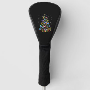 Butterfly Christmas Tree Lights Women Girls Xmas B Golf Head Cover