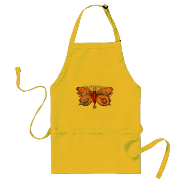 Butterfly Cigar Antique Painting Advertising Standard Apron (Front)