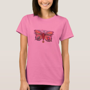 Butterfly Cigar Antique Painting Advertising T-Shirt