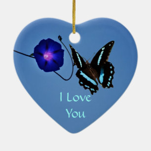 Butterfly class ceramic tree decoration