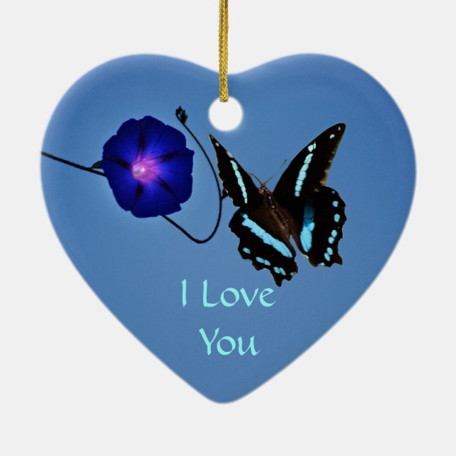 Butterfly class ceramic tree decoration (Back)