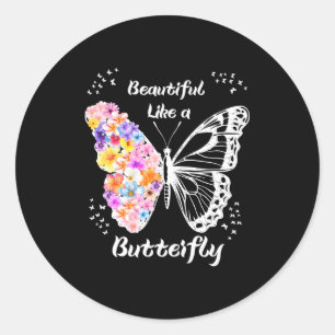 Butterfly  classic round sticker