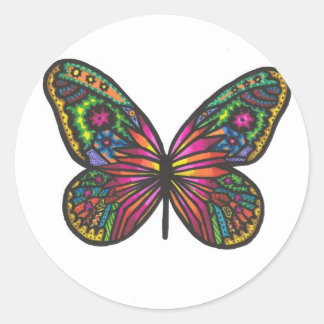Butterfly Classic Round Sticker
