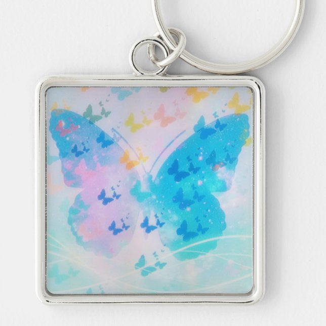 Butterfly Cloud Chain Key Ring (Front)