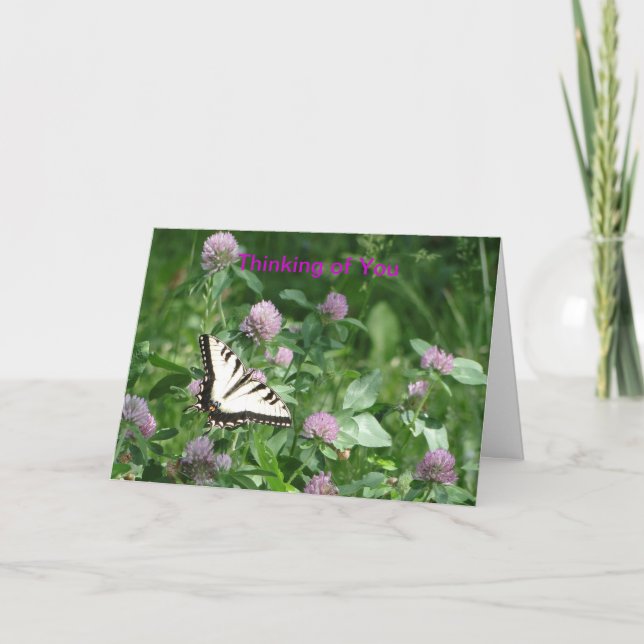 Butterfly & Clover, Thinking of You Card (Front)