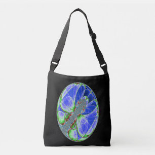 Butterfly Cocoon Fractal Crossbody Bag