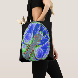 Butterfly Cocoon Fractal Tote Bag
