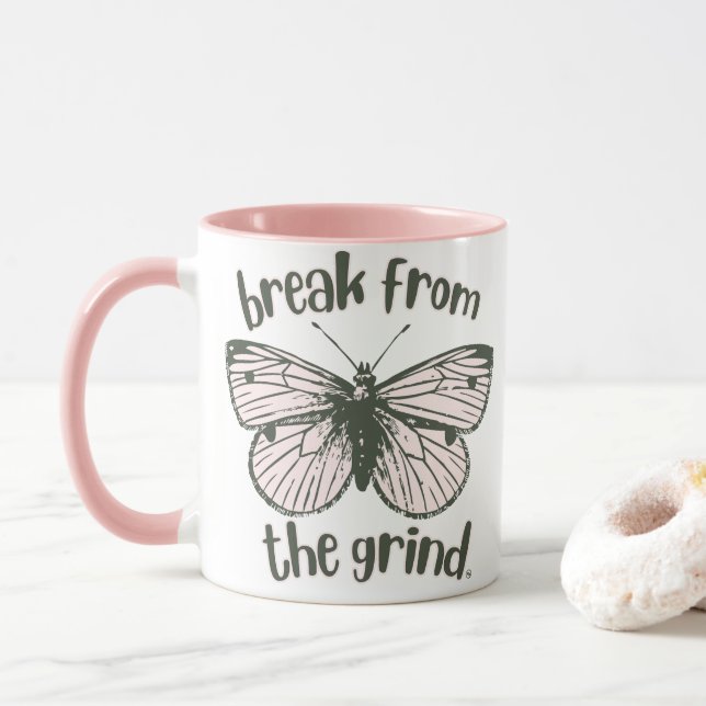Butterfly Coffee Mug (With Donut)