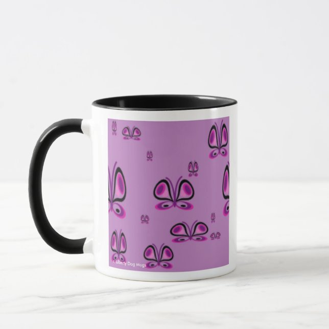 BUTTERFLY COFFEE MUGS - DESIGNER KITCHEN DESIGNS (Left)