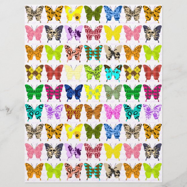 Butterfly Collage Art Paper (Front)