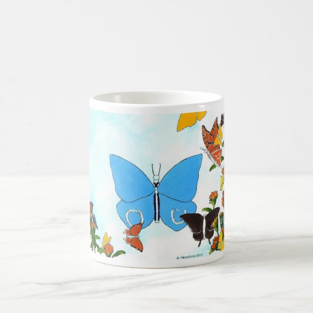 Butterfly Collage Coffee Mug (Center)