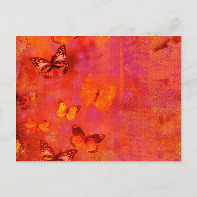 Butterfly collage postcard (Front)