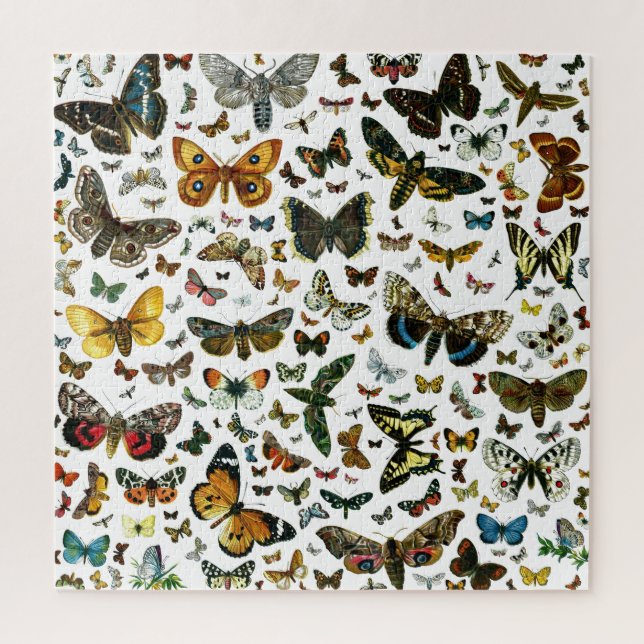 Butterfly Collage - scores of butterflies & moths Jigsaw Puzzle (Vertical)
