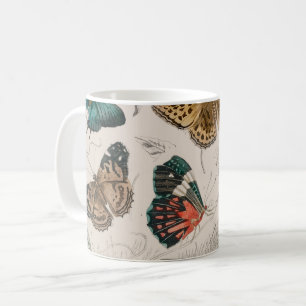 Butterfly Collection Antique Butterflies Coffee Mug