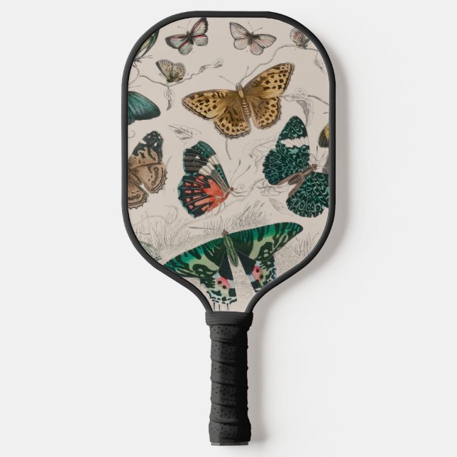 Butterfly Collection Antique Butterflies Pickleball Paddle (Front)