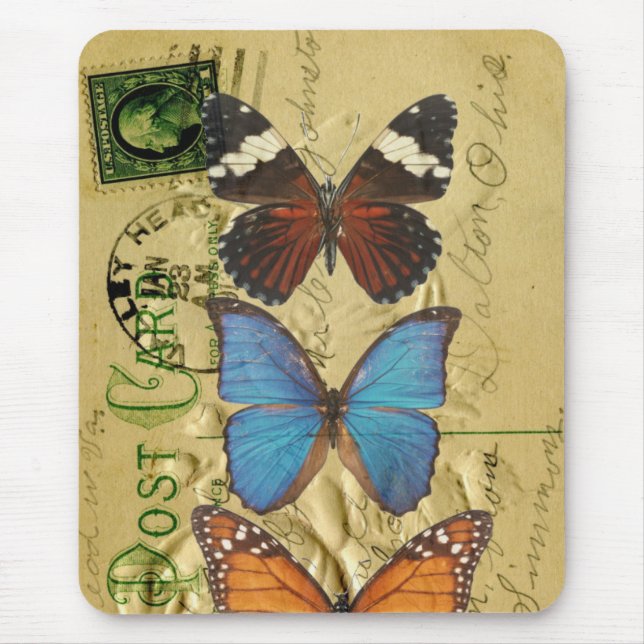 Butterfly collection mouse pad (Front)