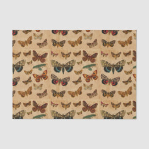 Butterfly Collection Vintage Stained Paper Pattern
