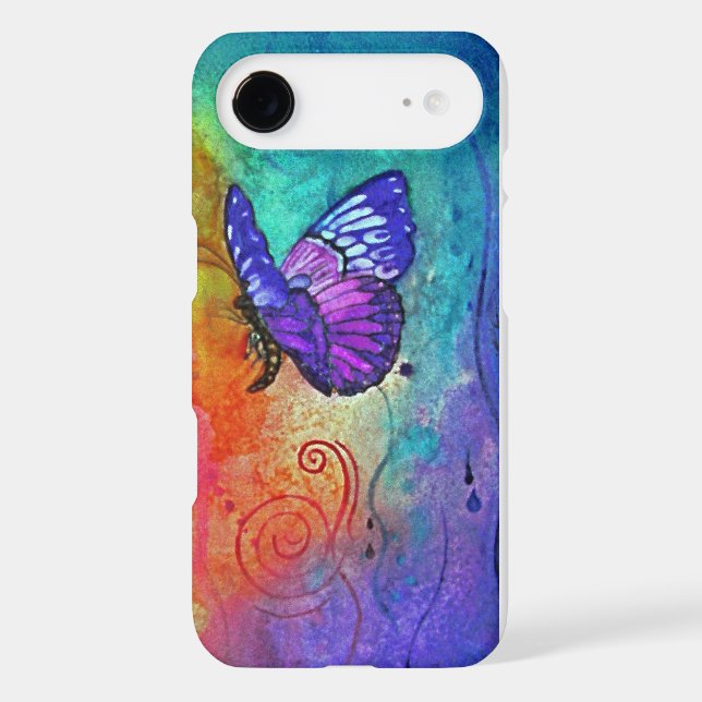 Butterfly Colour Blast Case-Mate iPhone Case (Back)