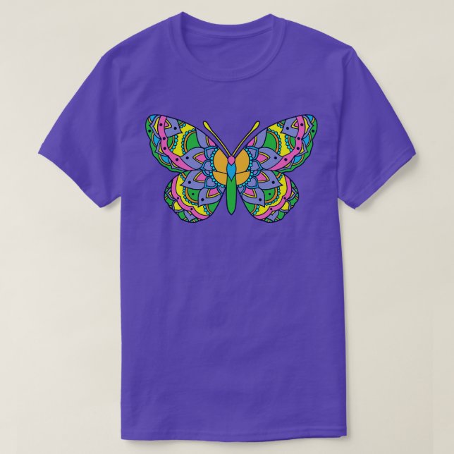 Butterfly Colourful 1 T-Shirt (Design Front)