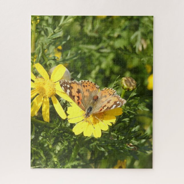Butterfly Colourful Flower Puzzle (Vertical)