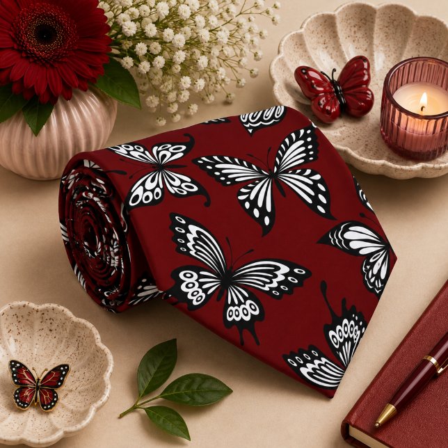  Butterfly colourful Pattern  Tie (Creator Uploaded)