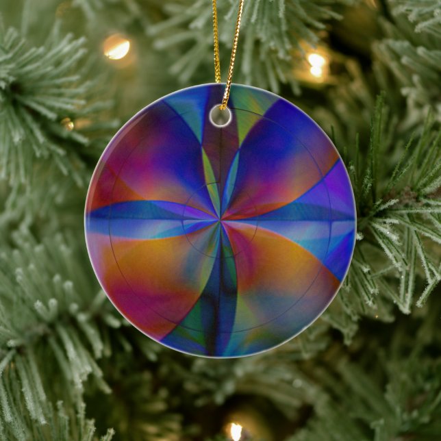 Butterfly Colours Ceramic Ornament (Tree)