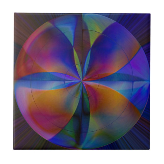 Butterfly Colours Ceramic Tile (Front)