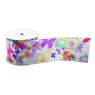 butterfly confetti satin ribbon