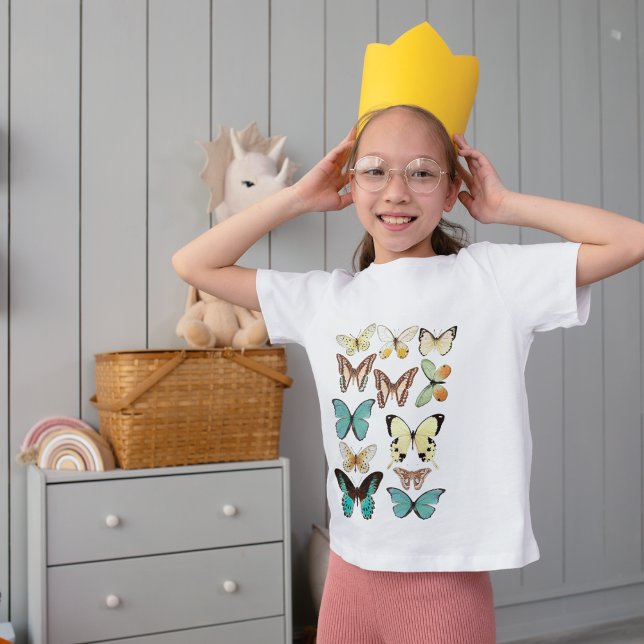 Butterfly Cream Pattern Toddler T-Shirt (Dress in comfort, style, and enchantment.
Soft cream butterflies for a chic toddler look 🦋👶)