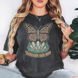 Butterfly Crystal Boho "Transform Your Mind" T-Shirt