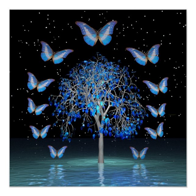 Butterfly Crystal Tree Poster (Front)