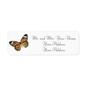 Butterfly Custom Address Labels